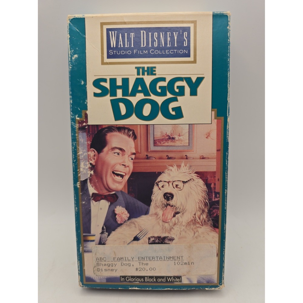 Walt Disney The Shaggy Dog VHS Studio Film Collection 1959 Classic Movie Sealed